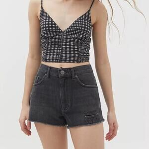 Urban Outfitters BDG Mid Rise Essential Cutoff Jean Shorts Distressed‎ Womens 30